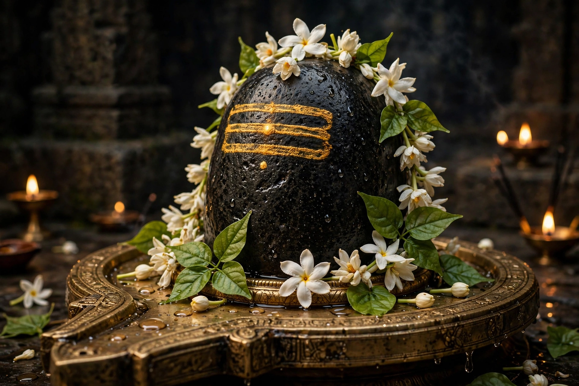 Sacred Shivling Sthapana - Real Photo